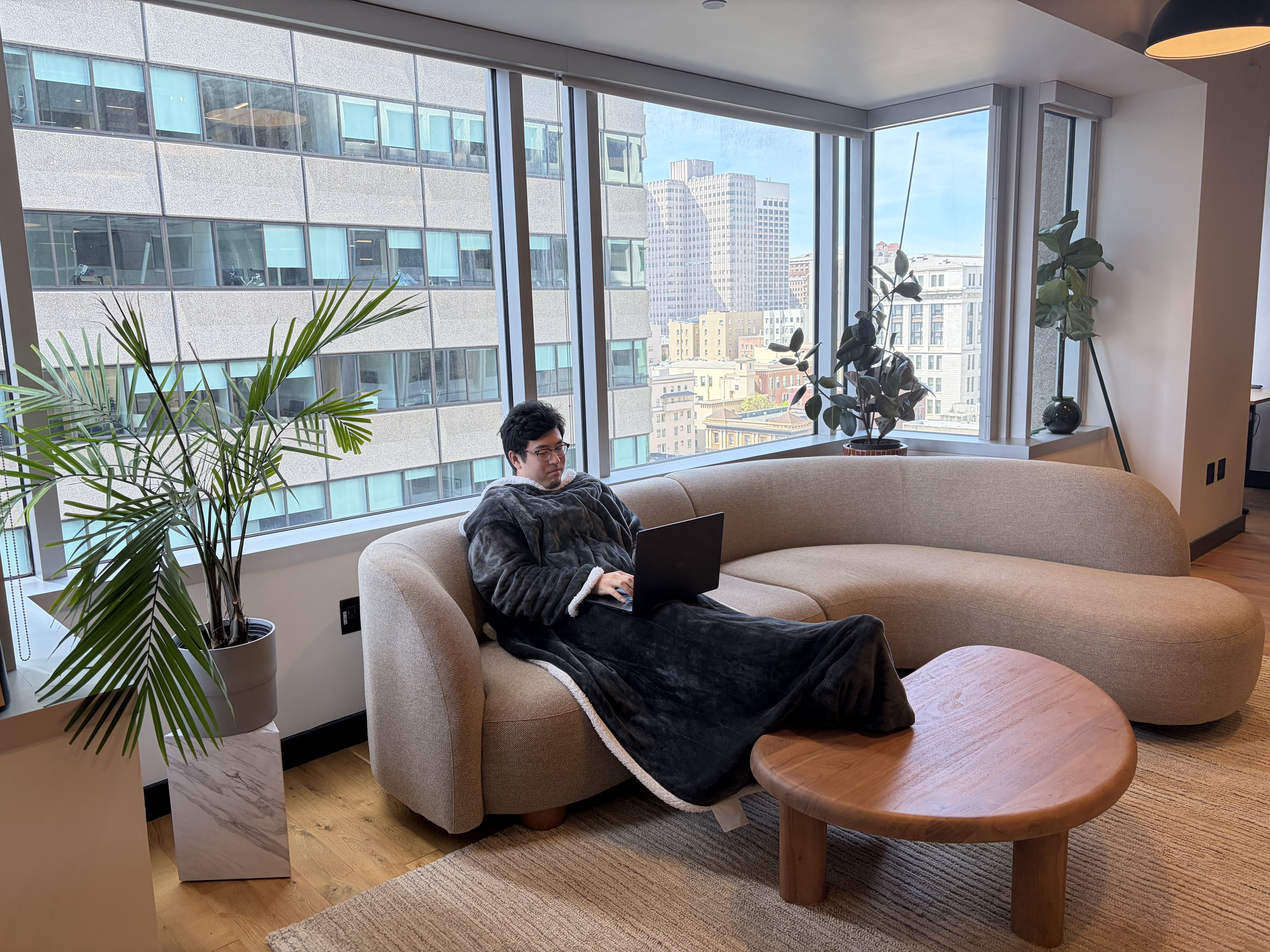 A view from the office couch